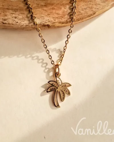 Collier palmier doré | PALMA🌴