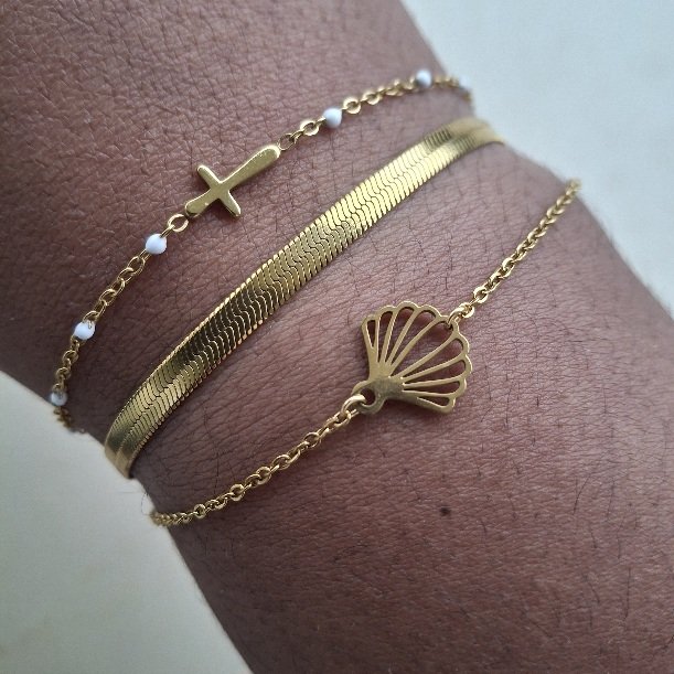 bracelet-coquillage-acier-inoxydable