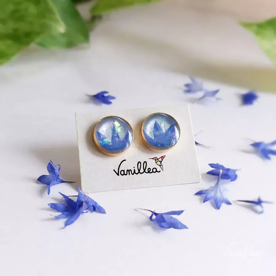 Boucles en bleuet COLLINE