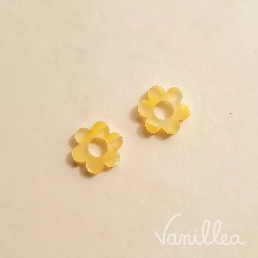 Pampilles jaune fleurs mini