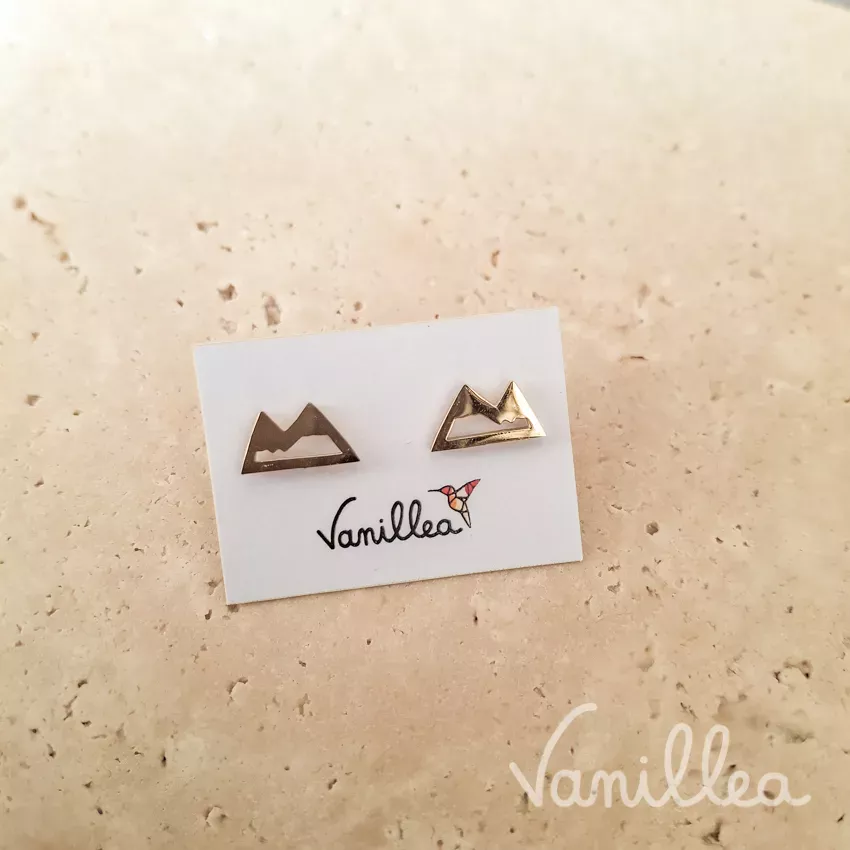 Boucles montagne puces dorées